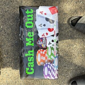 Cake Cash Me Out Poker Set - Black, Green, Red, Orange, Purple
